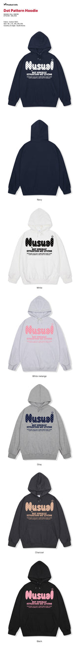 Dot Pattern Hoodie - 6COLOR