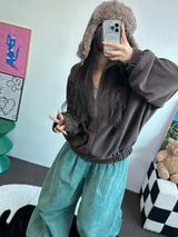 テディフリースルーズジップアップ🤍💙🤎3カラー