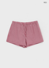 [MADE] Pinky Check Banding Shorts