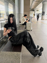 ヴィンテージ ウォッシング ワイドパンツ サギング バージョン