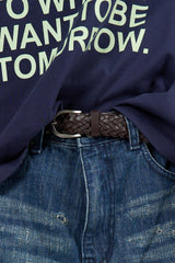 Classic Braided Leather Belt