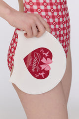 [Gingham Cottage_red] One Piece Swimsuit