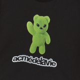 25SS ALIEN BEAR CROP SHORT SLEEVE T-SHIRT BLACK