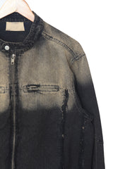 Gradation denim jacket