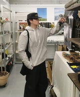 No.1523 stripe string hood-T