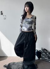 Beaudy Balloon Rivet Cotton Long Pants 4 Colors