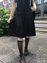 マンデーオフィスボールスタッズプリーツミディスカート