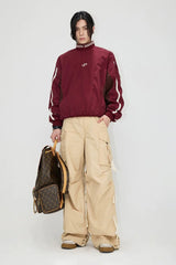 Vintage Colorblock Pullover Jacket