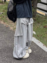 ラップ レイヤード バルーン スウェットパンツ