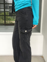 ノマド ウォッシング マルチカーゴ ブーツカット デニム パンツ (3c)