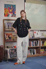 Dino Stitch Embroidered Short Sleeve Tee