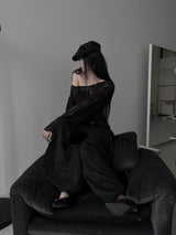 destroyed see-through knit (2color)