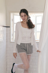 Sweet Dreams Button Cami Top (White)