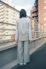 Skirt layered pants (Gray)