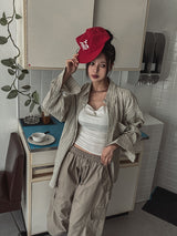 LB Logo Nylon Camp Cap