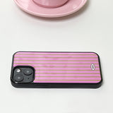 ストライプエポキシバンパーケース (Pink Khaki)