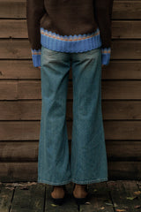 Twilight Bootcut Pants [Blue]
