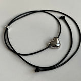 String heart necklace
