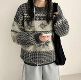 Loa Snow Flake Nordic Pattern Knit