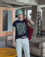 ウェルドーン レタリング カラー マッチング ショート スリーブ Tシャツ