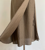 26SS★ Forven Hanek Wrinkle Banding Wrap Long One Piece