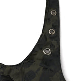 Rose Jacquard Eyelet Bag [Khaki]