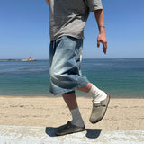 ブラッシュカーペンターバミューダデニムパンツ