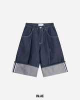 Rollup Bermuda Denim Pants