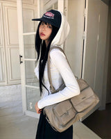 [ORIGINAL] Shara Double Pocket Leather Tote Bag