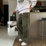 No-Mace Parachute Deep Dying Cargo Wide Pants