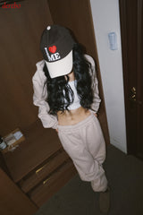 Napping Thick Soft Hooded Zip-Up Set