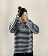 Momo Dangala Loose Fit Collar Sweatshirt