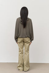 (W) Pot Gabardine Bootscut Pants