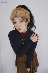 Real Button Embroidered Knit Cardigan