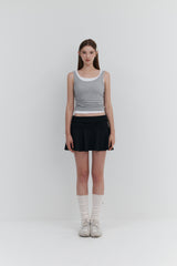 【MADE】 OONE ベーシックスリーブレストップ_グレー