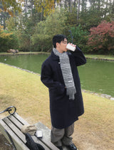 No.1489 stripe wool muffler (5color)