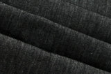Sink non-fade raw denim long skirt