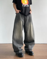 Haku Stripe Denim Pants