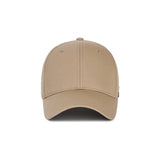 Stud logo over fit ball cap BEIGE