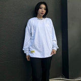 EXAMPLE CURSIVE CIRCLE LOGO BIGCOLLAR L/S TEE