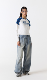 ODSDラグラントラックセミクロップTシャツ - 4 COLOR