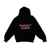 PEANUT STAIN - Fakenut Stain Made In Asterisk Black Oversized Hoodie