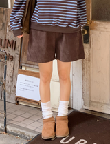 ソフトコーデュロイバンディングハーフパンツ (5color)