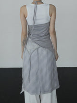 Elmic Printed Halter Sleeveless Top