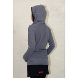 DIAGONAL HOOK N EYE RAGLAN HOODIE