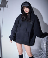 UNISEX 裏起毛スタッズパーカー