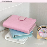 A7 soft magnet button binder blue