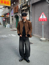 Low Crop Suede Jacket (3colors)
