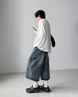 Lopian Cat Bermuda Denim