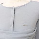 Light Shirring Wrap Button Tee 232841819